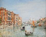 Frans Wilhelm Odelmark Canale Grande - Venice Germany oil painting artist
